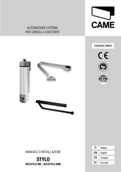 CAME STYLO RME Manual