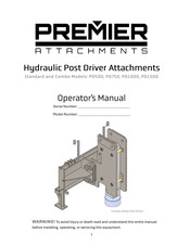 Premier PD750 Operator's Manual