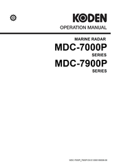 Koden MDC-7025P Operation Manual