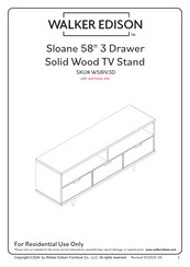 Walker Edison W58IV3D Manual