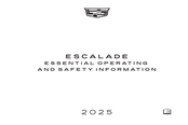 Cadillac ESCALADE 2025 Operating And Safety Instructions Manual