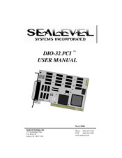 SeaLevel DIO-32.PCI User Manual