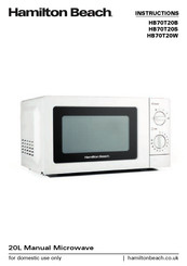 Hamilton Beach HB70T20B Instructions Manual