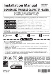 Noritz EZ111DV Installation Manual