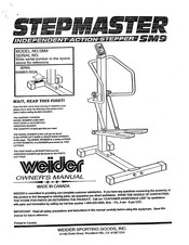 Weider Stepmaster Sm9 Owner's Manual