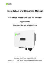 CHNT Power SCA36K-T-EU Installation And Operation Manual