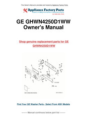 GE Appliances G153 Owner's Manual