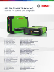 Bosch KTS 560 Original Instructions Manual