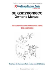 GE HDA3000 Series Owner's Manual