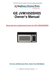 GE Spacemaker EM03000 Owner's Manual