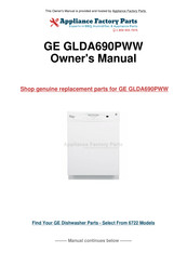GE GLDA690PWW Installation Instructions Manual