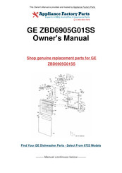 GE Monogram ZBD6905G01SS Owner's Manual