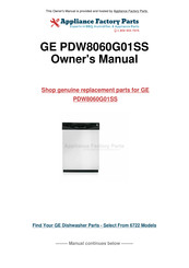 GE Profile PDW9200 Series Owner's Manual
