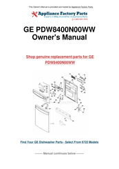 GE Profile PDW9200 Series Owner's Manual