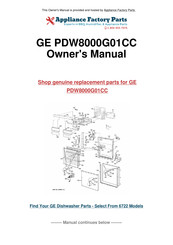 GE PDW8000 CC Installation Instructions Manual
