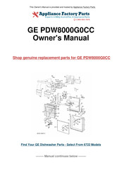 GE PDW8000 CC Installation Instructions Manual