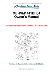 GE Spacemaker JVM1441 Owner's Manual