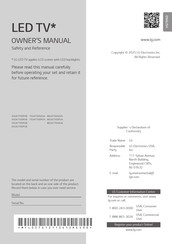 LG 86UA7700PUA Owner's Manual