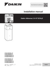 Daikin Altherma 3 H HT ECH2O-ETSXB16E7 Installation Manual