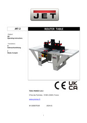 Jet JRT-2 Operating Instructions Manual