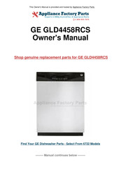 GE CleanSteel GLD4458RCS Installation Instructions Manual