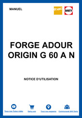 FORGE ADOUR BASE G60 A Instructions Manual