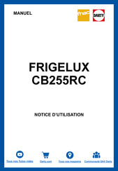 Frigelux CB255RNA++ Use Instruction