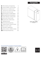 Hans Grohe 76835000 Instruction For Use & Installation Instructions