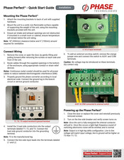 Phase Technology Phase Perfect PTE220 Quick Start Manual