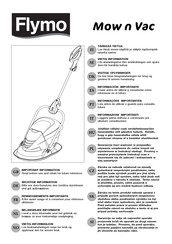 Flymo Mow n Vac Important Information Manual