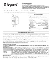 Legrand Wattstopper DW-100-24 Manual