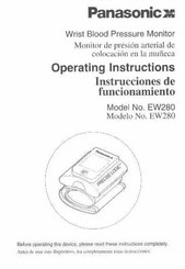 Panasonic EW-280 Operating Instructions Manual