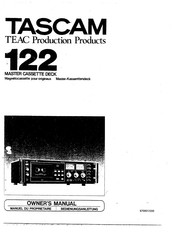 Tascam TEAC 122 Owner's Manual