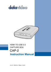 Datavideo CAP-2 Instruction Manual