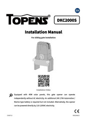 Topens DKC2000S Installation Manual