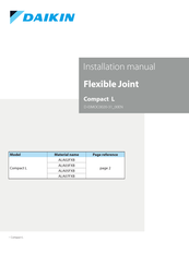 Daikin Compact L Installation Manual