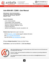 Axis C2005 User Manual