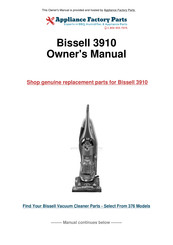 Bissell 3910 User Manual