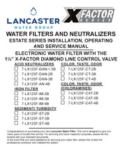 Lancaster XFACTOR 7-LX125F-DAN-1,5B Installation, Operating And Service Manual