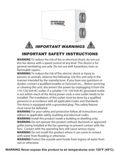 Suncourt Airiva Installation And Maintenance Instructions