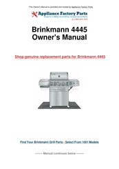 Brinkmann Elite 4445 Series Owner's Manual