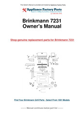 Brinkmann 810-7231-W Owner's Manual