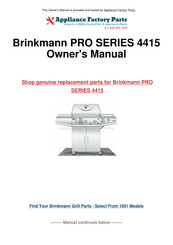 Brinkmann Pro 4415 Owner's Manual