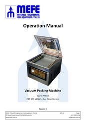 MEFE CAT 370 550 Operation Manual