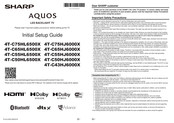 Sharp AQUOS 4T-C55HJ6000X Initial Setup Manual