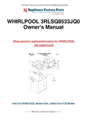 Whirlpool 3SLSQ7533 Use & Care Manual