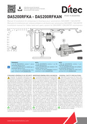 DITEC DAS200RFKA Installation Manual