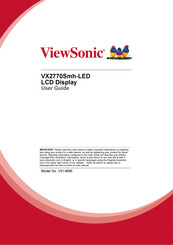 ViewSonic VX2770Smh-LED User Manual