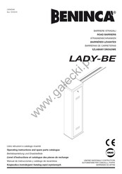 Beninca LADY-BE Operating Instructions And Spare Parts Catalogue