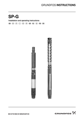 Grundfos SP-G Installation And Operating Instructions Manual